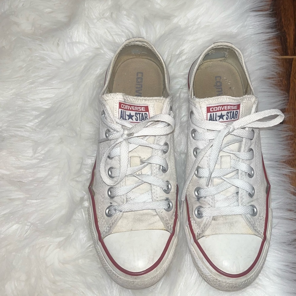 Lightly worn Converse White Womens 6